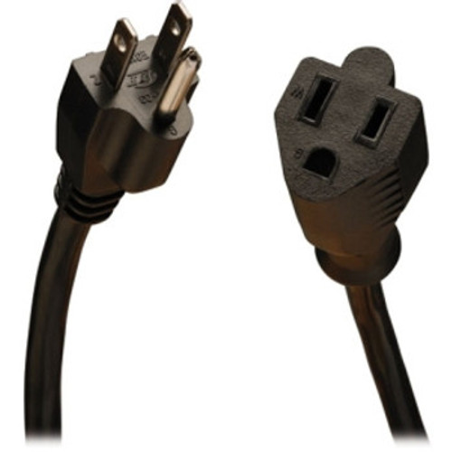 P022-015 - Tripp Lite Power Extension Cord 15 ft NEMA 5-15P NEMA 5-15R 120 V AC 13 A Black