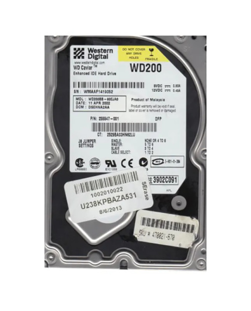 WD800BB-60CJA0 - Western Digital 80GB 7200RPM EIDE 2MB 3.5" HDD