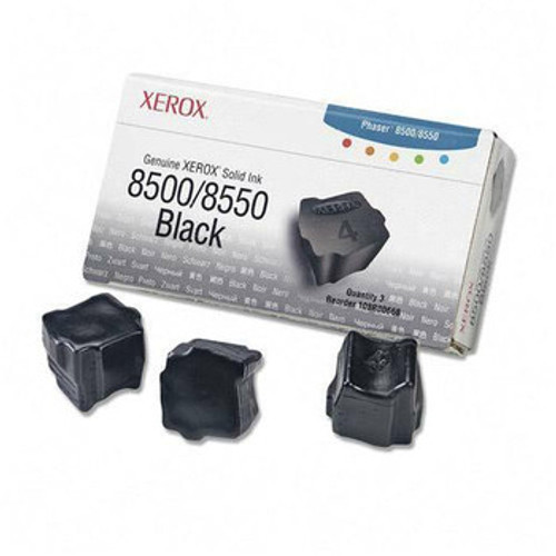 108R00668 - Xerox 3000 Page Black Solid Ink Stick 3-Pack for Phaser 8500 8550