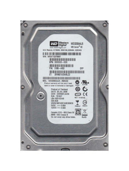 WD3200AAJS-65B4A0 - Western Digital 320GB 7200RPM SATA 3.0 Gbps 3.5 8MB Cache Caviar Hard Drive