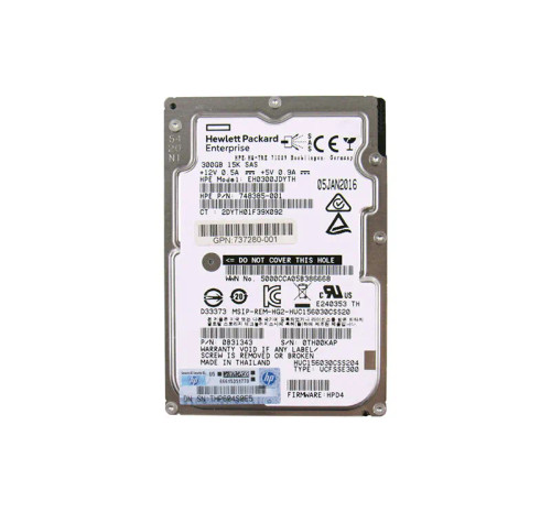 HP 737280-001 300GB 15000RPM SAS 12Gb/s 2.5-Inch Hard Drive