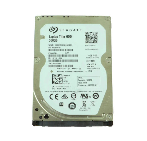 Dell 7P79P 500GB 7200RPM SATA 6Gb/s 2.5-Inch Hard Drive