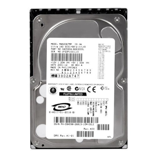 9H098 - Dell 36GB 10000RPM Ultra320 SCSI 68-Pin 3.5" HDD