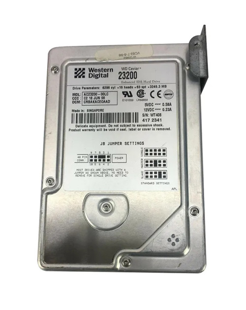 AC23200-00LC - Western Digital 3.2GB 5400RPM EIDE 3.5" HDD