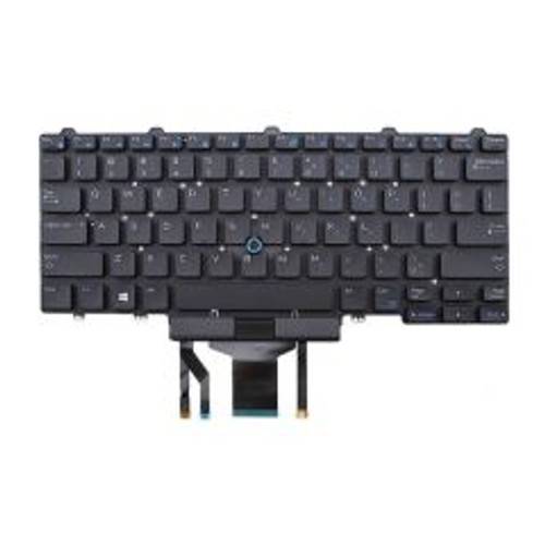 0D19TR - Dell 82 Keys US Qwerty Backlit keyboard for Latitude 12 7275 / E5270 / E7270 / XPS 9250