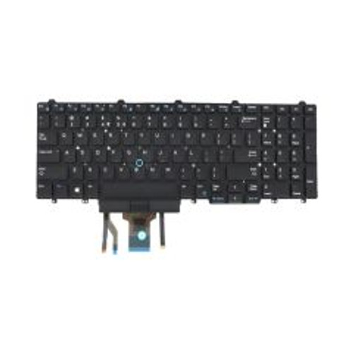 383D7 - Dell 106 Keys Laptop Keyboard with Stick Pointer Backlight for Latitude E5550 / Precision 17 7710