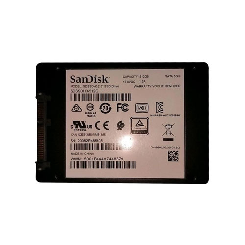 SDSSDH3-512G - SanDisk 512GB SATA 6Gb/s 2.5" SSD