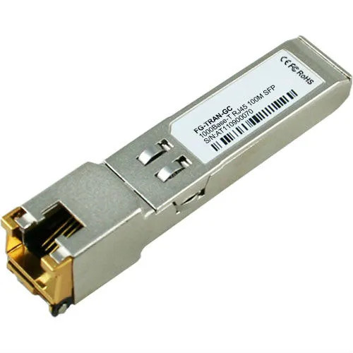 FG-TRAN-GC - Fortinet 1000Base-T 1.25Gb/s RJ-45 SFP Transceiver Module