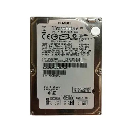 HTS421212H9AT00 - Hitachi 120GB 4200RPM 2.5" IDE HDD