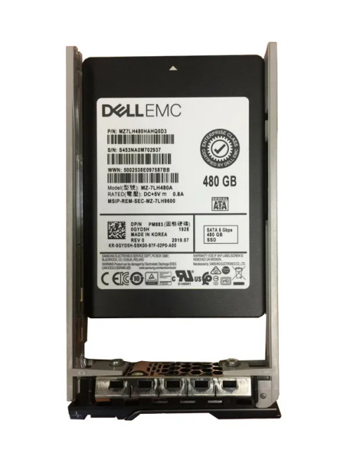 GYD5H - Dell 480GB SATA 6Gb 2.5" Hot Plug SSD