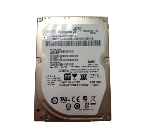 ST320LT007 - Seagate 320GB 7200RPM SATA 16MB 2.5" HDD