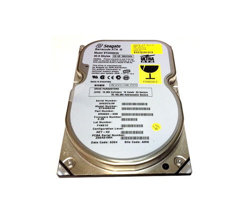 ST340824A - Seagate 40GB 7200RPM IDE 2MB 3.5" HDD