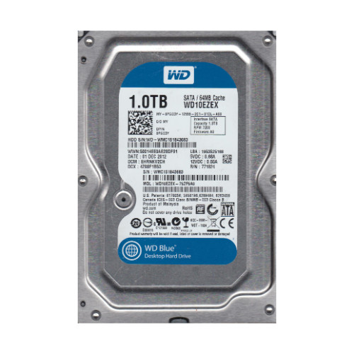 WD10EZEX-75ZF5A0 - WESTERN DIGITAL 1TB 7200RPM SATA 3.5" HDD
