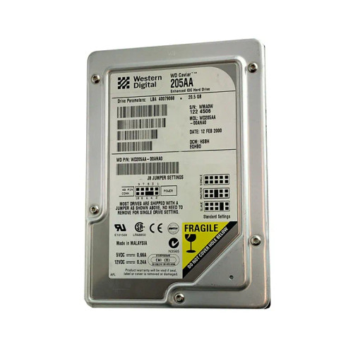 WD205AA-00ANA0 - Western Digital 20.5GB 5400RPM EIDE 2MB 3.5" HDD