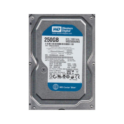 WD2500AAKS-00L9A0 - WESTERN DIGITAL 250GB 7200RPM SATA 3Gb/s HDD