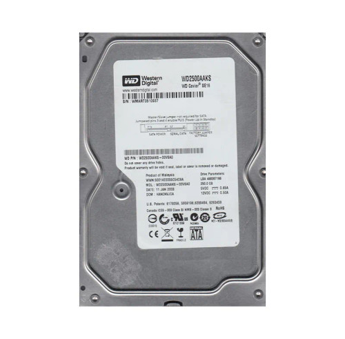 WD2500AAKS-00VSA0 - Western Digital 250GB 7200RPM SATA 3.5-Inch HDD
