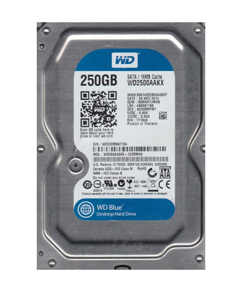 WD2500AAKX-22ERMA0 - Western Digital 250GB 7200RPM SATA 6Gb/s 16MB 3.5" HDD
