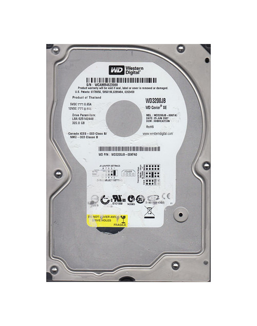 WD3200JB-00KFA0 - Western Digital 320GB 7200RPM EIDE 8MB 3.5" HDD