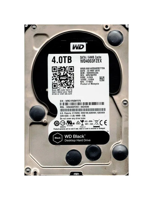 WD4003FZEX-00Z4SA0 - WESTERN DIGITAL 4TB 7200RPM SATA 6Gb/s HDD