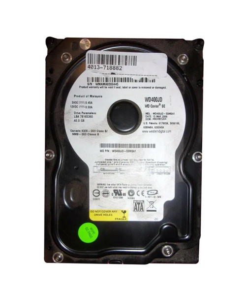 WD400JD-55MSA1 - Western Digital 40GB 7200RPM SATA 3.5" 8MB HDD