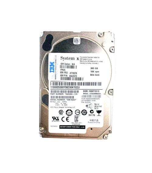 00AD070 - IBM 300GB 10000RPM SAS 6Gb/s 2.5" HDD