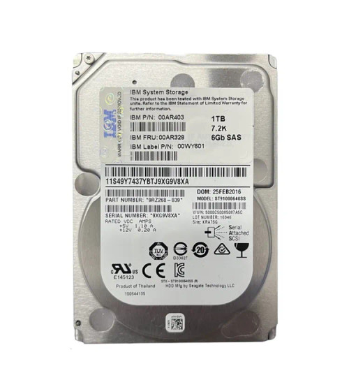 00AR403 - IBM 1TB 10000RPM SAS 6Gb/s 2.5" HDD