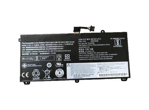 00NY639 - Lenovo 3610-mAh 3.91Ah 44Wh 11.25V Li-Ion Battery for ThinkPad T550 T550S / T560 / W550 / W550S