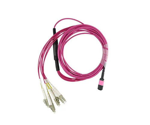 Lenovo 7Z57A03573 1m MPO to 4x LC Breakout OM4 Fiber Cable
