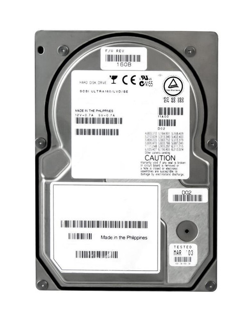 01096W - Dell 73GB 10000RPM Ultra160 SCSI 3.5" HDD