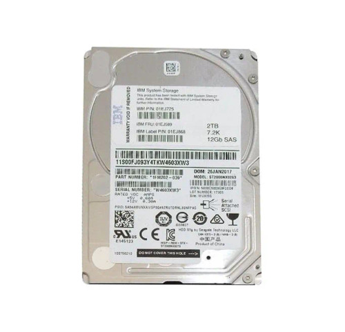 01EJ868 - IBM 2TB 7200RPM SAS 12Gb/s 2.5" Hot-Swap HDD