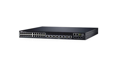 01N25R - Dell N3132PX-ON 24 x Ports PoE 10/100/1000 + 8 x Ports PoE 100/1000/2.5G/5G + 4 x SFP+ Ports Layer3 Managed 1U Rack-mountable Ethernet Network Switch