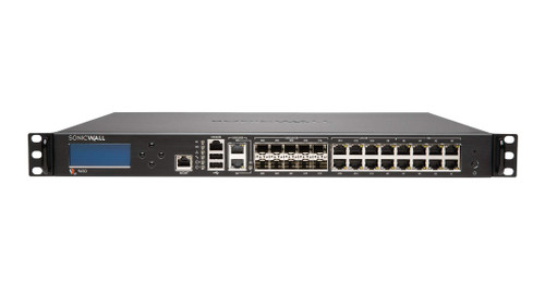 01-SSC-3221 - SonicWall NSA 9650 10 x SFP+ Ports 10GBase-X + 2 x 10-GBE Ports 8 x 2.5-GBE Ports + 8 x 1-GBE Ports 1U Rack-mountable Network Security Appliance Firewall