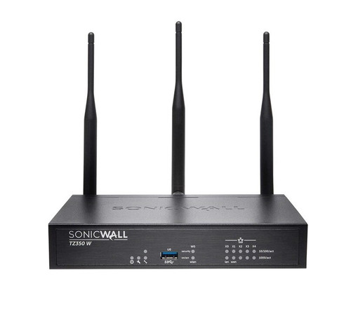 02-SSC-1851 - SonicWall TZ350W 5 x RJ-45 Ports 1000Base-T Gigabit Ethernet Network Security Appliance Firewall