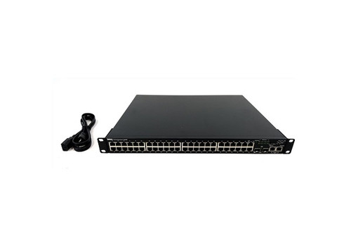 03448P - Dell PowerConnect 3400 Series 3448P 48 x Ports PoE 10/100Base-T + 2 x SFP Ports Layer2 Managed 1U Rack-mountable Fast Ethernet Network Switch