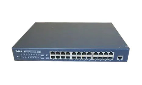 03N347 - Dell 24-Port 10/100 + 1-Port Gigabit 1U Network Switch
