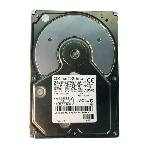 08527R - Dell 9.1GB 7200RPM Ultra2 SCSI 80-Pin 3.5" HDD