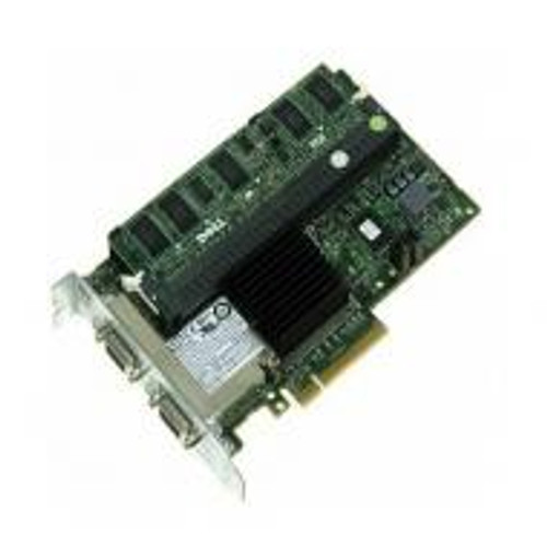 J155F - Dell PERC 6/E Dual Channel PCI-Express SAS RAID Controller with 512MB Cache