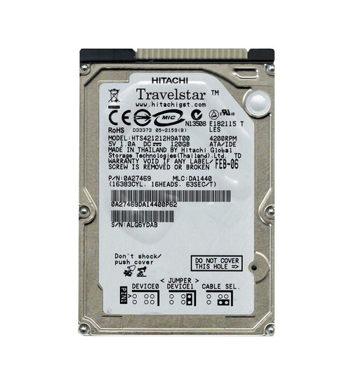 0A27469 - HGST 120GB 4200RPM 2.5" IDE HDD