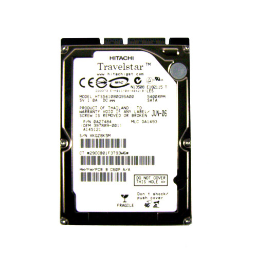 0A27484 - Hitachi 80GB 5400RPM SATA 8MB 2.5" HDD