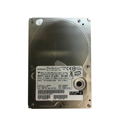 0A32578 - Hitachi 200GB 7200RPM SATA 3Gb/s 3.5" HDD