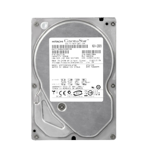 0A37136 - Hitachi 320GB 7200RPM IDE 8MB 3.5" HDD