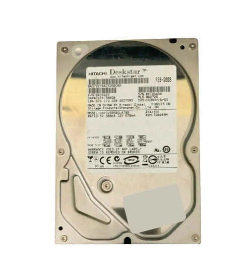 0A37227 - Hitachi 500GB 7200RPM IDE 8MB 3.5" HDD