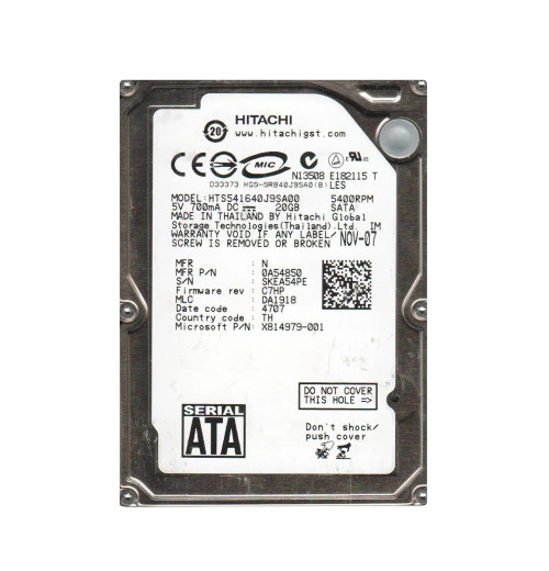 Hitachi Travelstar 5K160 80GB SATA 2.5 Hard Drive for laptops and notebooks Hitachi Travelstar 5K160 80GB SATA 2.5 Hard Drive for laptops and notebooks