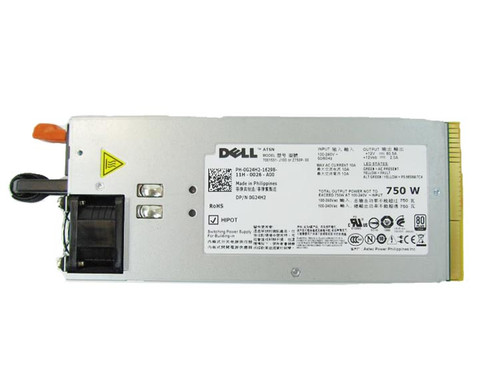 0G24H2 - Dell 750-Watts 100-240V AC Power Supply for PowerEdge R510/R810