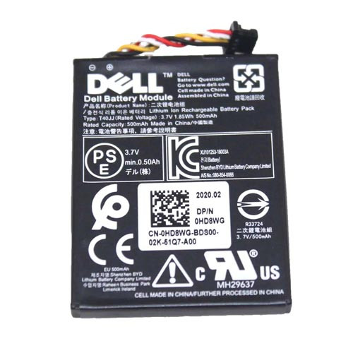 0HD8WG - Dell 3.7v 1.8Wh 500mAh Lithium-Ion Battery For PERC