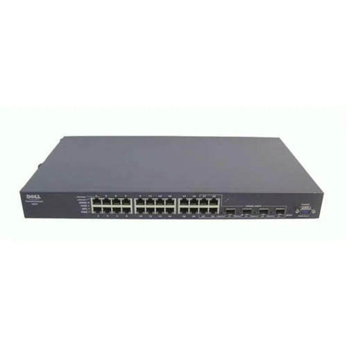 0HT858 - Dell 24-Port PoE 10/100 2x SFP Managed Rack Network Switch