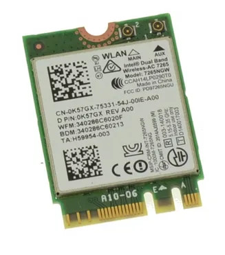 K57GX - Dell Dual-Band 802.11ac Wi-Fi Bluetooth Card