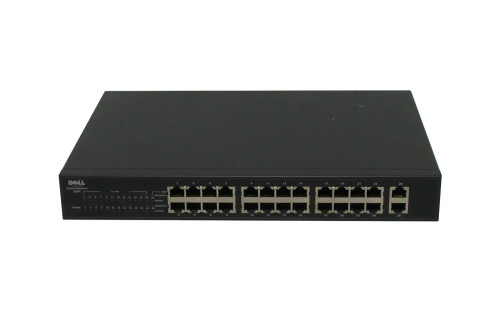 0N4639 - Dell 24-Port 10/100 + 2-Port Gigabit 1U Network Switch