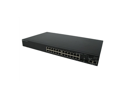 0R8746 - Dell PowerConnect 3524 24 x Ports 10/100Base-TX + 2 x Ports GE + 2 x Ports SFP Shared + 2 x Ports Layer 3 Managed 1U Rack-Mountable Stackable Fast Ethernet Network Switch