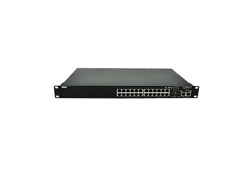 0TF096 - Dell PowerConnect 3424 24 x Ports 10/100Base-T Managed Rack-mountable Fast Ethernet Network Switch